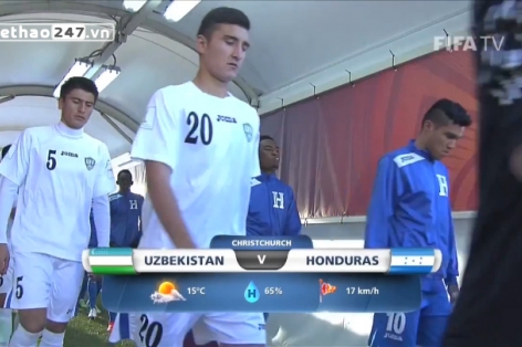 Video clip bàn thắng: Uzbekistan 3-4 Honduras (U20 World Cup 2015)